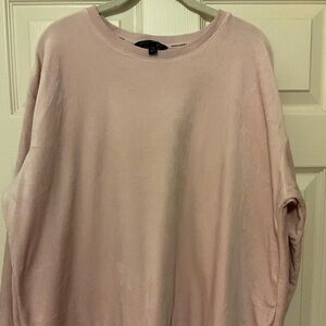 Banana Republish XXL Pink/Blush Crewneck Velour Sweatshirt